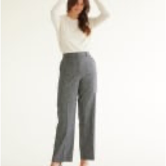 Reitmans size 22 high rise straight leg, regular length pants heather dark grey - Picture 6 of 6